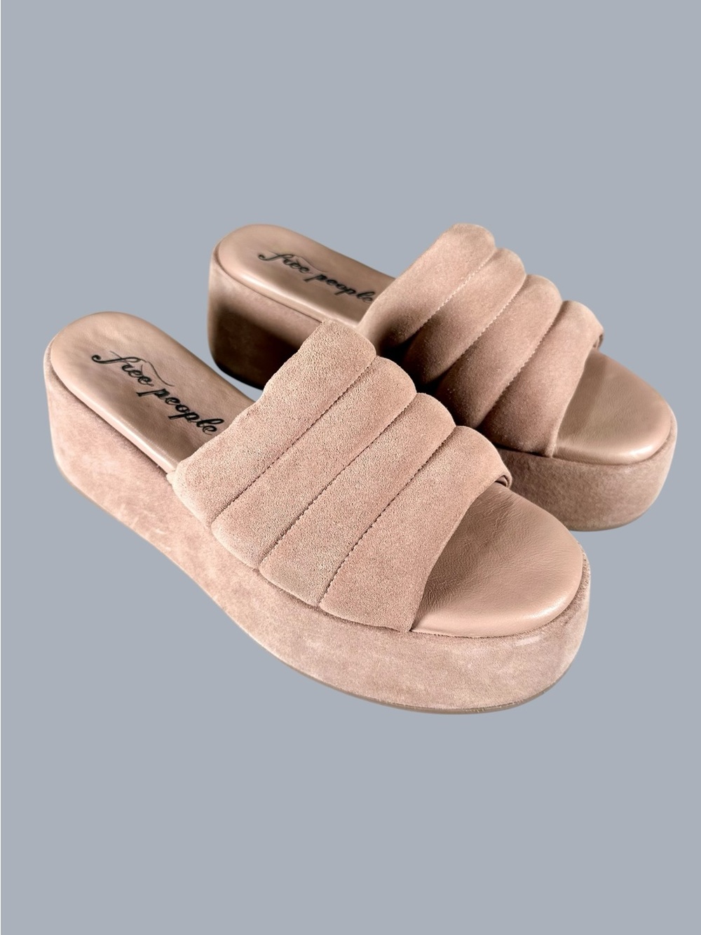 NWT Free People women’s Almost Paradise Platform Slide Sandals US9 - Picture 2 of 13